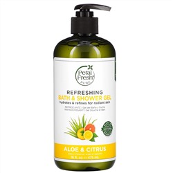 Petal Fresh, Чистый освежающий гель для душа и ванны, алое вера и цитрус, 16 жидк. унц (475 мл)