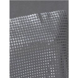 Нарядная футболка с принтом фольгой из премиального хлопка с эластаном