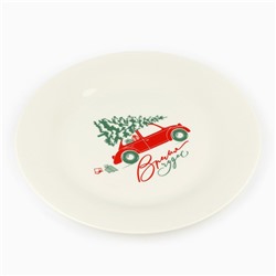 Тарелка новогодняя плоская «Чудесное время», d=20 см