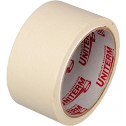 Клейкая лента малярная 50 мм х 40 м 45мкм ЭКОНОМ белая 01643 UNITERM