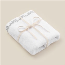 Полотенце махровое SL HOME: Floral «Блан де Блан», 90×150 см, хлопок 100%, белое