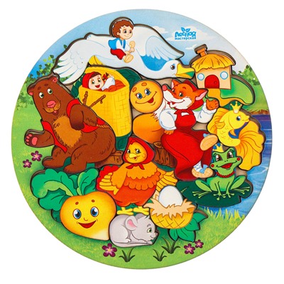 Рамка - вкладыш «Русские народные сказки», 12 деталей, 25 × 25 см