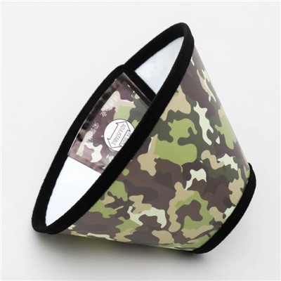 Ветеринарный воротник №6, обхват шеи 19-22.5 см, высота 10.5 см, цвет хаки