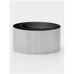 Формы для выкладки и выпечки KONFINETTA «Круг», набор 3 шт., d=8 см, d=10 см, d=12 см, нержавеющая сталь, серебристый