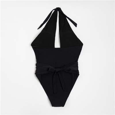 Купальник женский слитный MINAKU, размер 44, чёрный