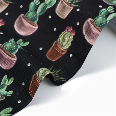 Скатерть «Этель» Succulents, 146×180 см, 100% хлопок, саржа 190 г/м²