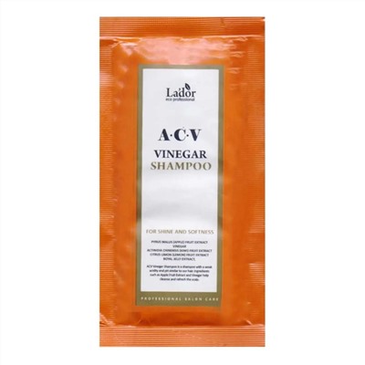 Lador Шампунь для волос в пробнике с яблочным уксусом / ACV Apple Vinergar Shampoo, 10 мл 18788