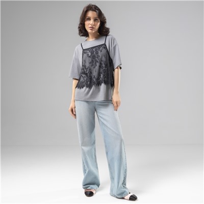 Футболка со съемным топом, Модный тандем (2 в 1)