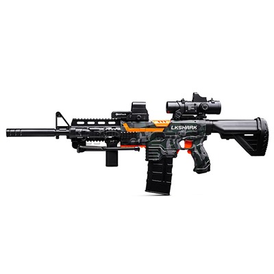 Автомат "Шорох" с мягкими пулями и мишенью, в коробке