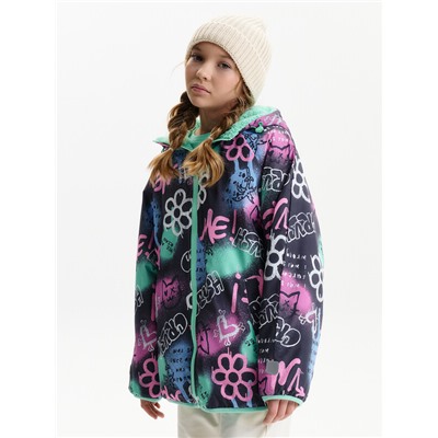 Двусторонняя ветровка для девочек