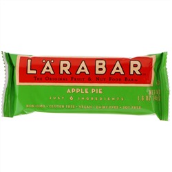 Larabar, The Original Fruit & Nut Food Bar, Apple Pie, 16 Bars, 1.6 oz (45 g) Each
