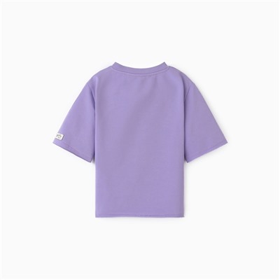 Футболка для девочки KAFTAN: Dream big, сиреневая, размер 30, рост 98 - 104 см