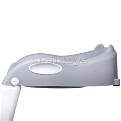 Детская накладка на унитаз со ступенькой (серый)