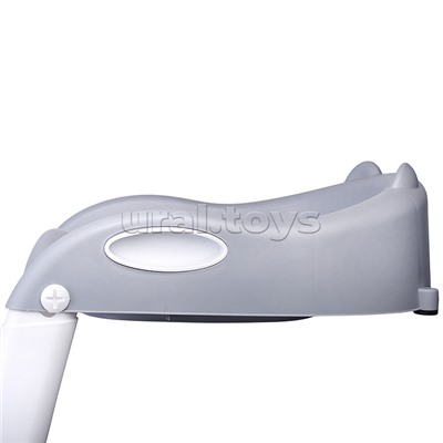 Детская накладка на унитаз со ступенькой (серый)