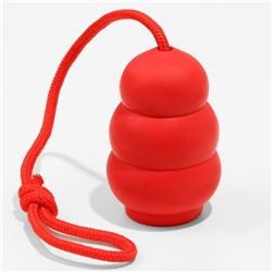 Игрушка «Граната на веревке», термопластичная резина, игрушка 10.5×5 см, красная