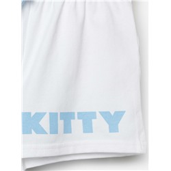 Комплект трикотажный для девочек: фуфайка (футболка), шорты