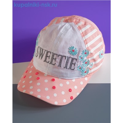 BK 100101 Б Бейсболка для девочки (50-52)