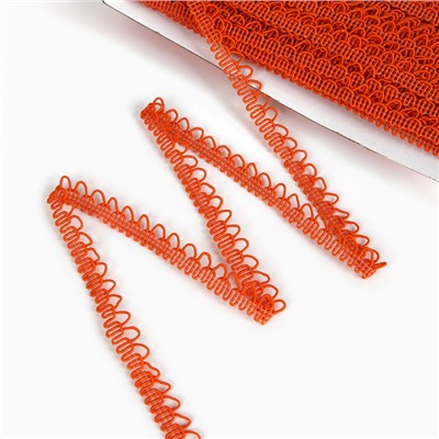 Тесьма «Фестоны» оранжевая, шириной 1.3 см, по 50 м