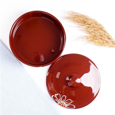 Набор для холодца Псковский гончар «Подарочный», керамика, 3 ёмкости, 0.75 л, коричневый