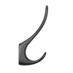 Крючок мебельный CAPPIO HEEL, двухрожковый, цвет черный