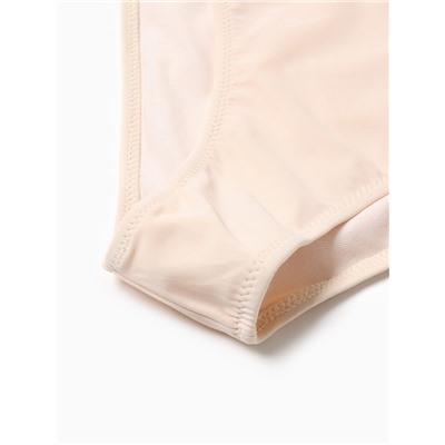 Купальник женский слитный с вырезом на животе MINAKU, размер 48, молочный