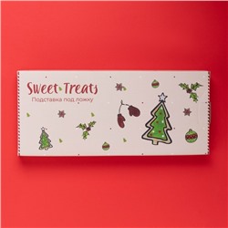Подставка для ложки новогодняя Доляна Sweet Treats, 26.5×11.5 см, керамика, белая