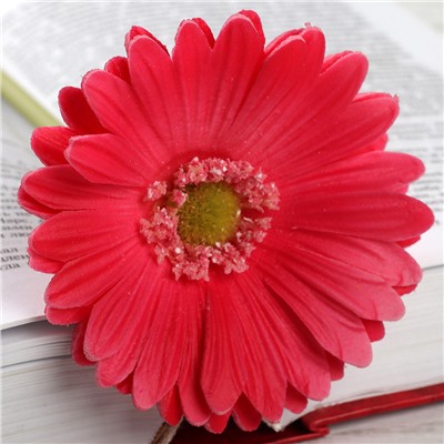 Цветок искусственный Гербера 43 см малиновый АКЦИЯ / 1501 /уп 56/560/ латэкс