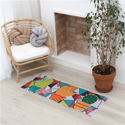 Ковер «Этель. Кактусы», 45×120 см, 700 г/м²