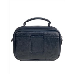 Сумка мужская из натуральной кожи, цвет черный