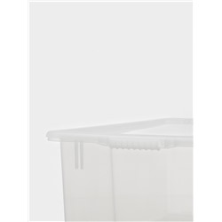 Контейнер для хранения Porter, 50 л, 66×42×26 см, с крышкой, прозрачный