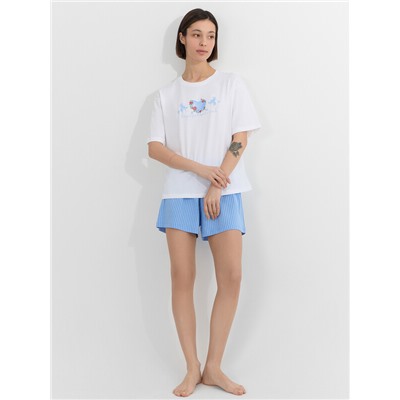 КОМПЛЕКТ ЖЕНСКИЙ (ДЖЕМПЕР, ШОРТЫ) 592591