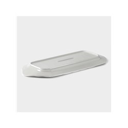 Блюдо для подачи прямоугольное «Бланш», 29×12.5 см, керамика, цвет белый