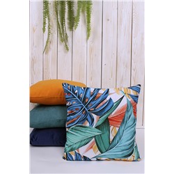 Подушка декоративная, Тропические листья, габардин, арт 4223