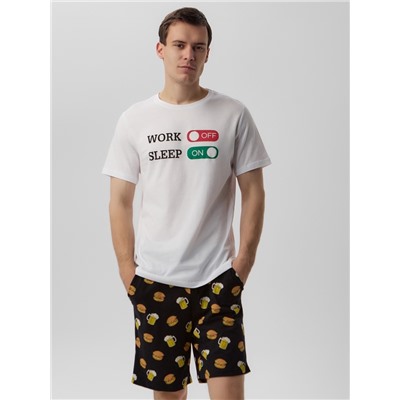 Пижама мужская KAFTAN Work off, размер 48