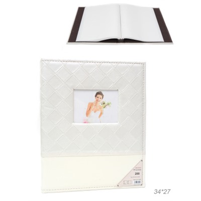Фотоальбом 200 фото 15x20 Свадьба / P-005 /уп 24/кожзам