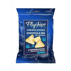 Флайчипсы кукурузно-рисовые с солью без глютена 40г ЭКОПРОДУКТЫ, 1194120