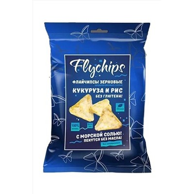 Флайчипсы кукурузно-рисовые с солью без глютена 40г ЭКОПРОДУКТЫ, 1194120