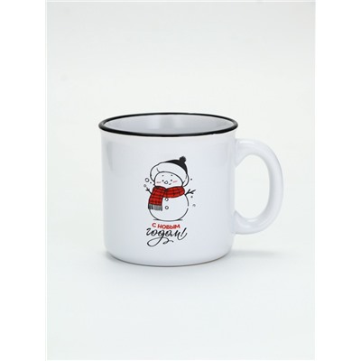 УЦЕНКА Кружка керамическая новогодняя «С новым годом!», 530 мл