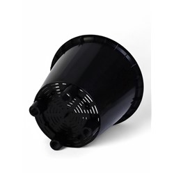 Кашпо для цветов с дренажной вставкой Rosemary, 16 л, d=33 см, пластиковое, на колёсиках, бежевое