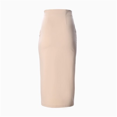 Юбка миди с вырезом женская MIST, размер 44, бежевая