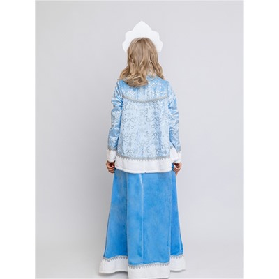 Карнавальный костюм новогодний «Снегурочка Настенька», жакет, сарафан, кокошник, размер 164-44