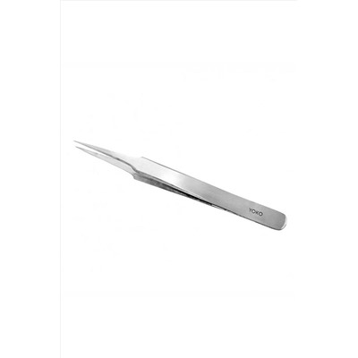 YOKO Пинцет косметический острый / Classic SP 006, серебристый матовый, 12 см KRISTALLER, 1108738