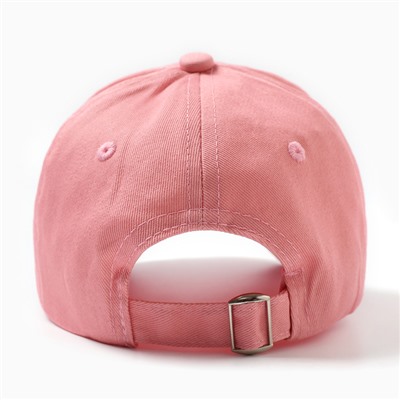 Бейсболка женская, розовый, размер 56-58
