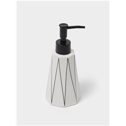 Аксессуары для ванной «Локо», 4 предмета, дозатор для мыла 280 мл, мыльница, 2 стакана 250 мл, белые