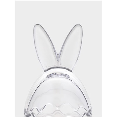 Конфетница «Ушки», 170 мл, 8.3×11.5 см, стекло, прозрачная