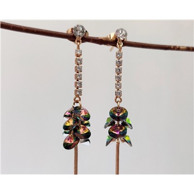 Серьги с кристаллами Swarovski