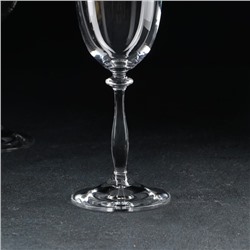 Набор бокалов для вина из хрустального стекла «Анжела», 6 шт., 350 мл