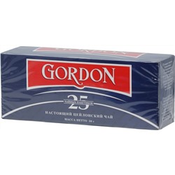 GORDON. Цейлонский 50 гр. карт.пачка, 25 пак.