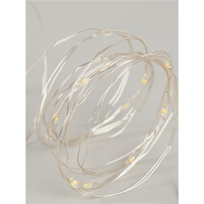 Гирлянда с питанием от солнечных элементов Роса / FN-906 /уп 2/120/10 м 100 ламп холодный свет