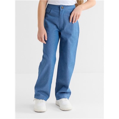 Джинсы для девочки MINAKU: Jeans collection, голубые, рост 116 см